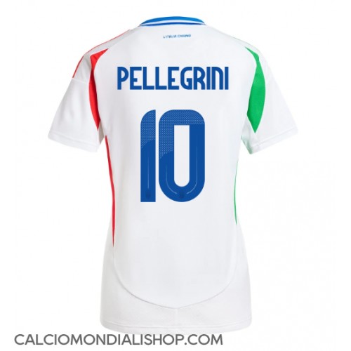 Maglie da calcio Italia Lorenzo Pellegrini #10 Seconda Maglia Femminile Europei 2024 Manica Corta